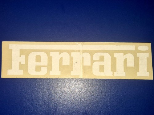 Adesivo ferrari logo - ferrari, bianco