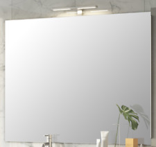 Specchio bagno o soggiorno reversibile con lampada led 30 cm da 80 x 60 cm