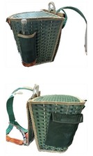 ZAINO RACCOLTA FUNGHI regolabile, rete per le spore e portaborraccia