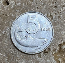 5 Lire 1956  Delfino