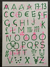 Jacques villeglé alphabet - jacques,