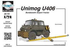 CMK 129-MV110 UNIMOG U406 DOKA RIMORCHIATORE AEROPORTO MILITARE + AERO 1/72