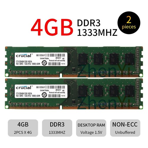 Per crucial 8gb - 4gb, 2gb