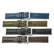 Cinturino orologio in pelle verde blu nero marrone vintage 18 20 22 mm per IWC