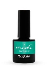 LA JOLIE 12 Ml MIDI SMALTO GEL SEMIPERMANENTE UV n° 81 Tonalita' Celeste Verde