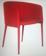 Poltroncina design da salotto moderna Duzzle imbottita rivestita in ecopelle 