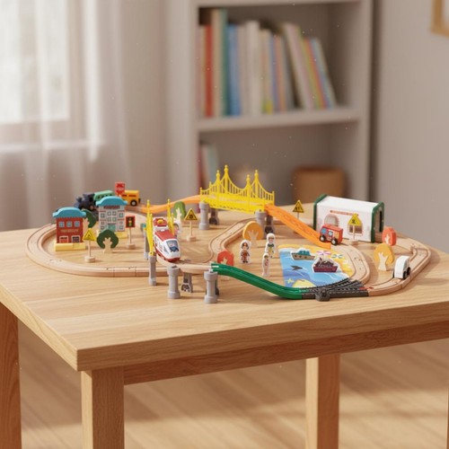 110 pezzi pista trenino - pezzi,