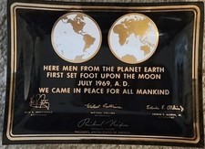 Vassoio vetro commemorativo