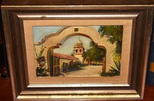 Antico dipinto olio 1900