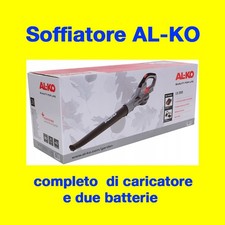 SOFFIATORE ELETTRICO AL-KO LB 2060 CON CARICATORE E DUE BATTERIE COME NUOVO
