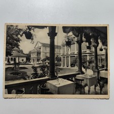 ACQUI HOTEL ANTICHE TERME VINTAGE  CARTOLINA ANTICA D' EPOCA SPEDITA 1936