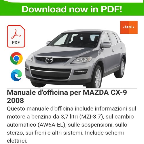 Manuale officina per mazda - manuale,
