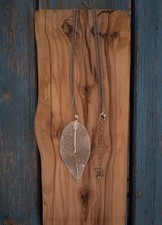 collana foglia donna