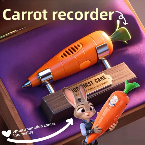 Zootopia carrot voice recorder - zootopia,