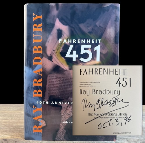 Signed ray bradbury fahrenheit - ray,