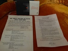 Istruzioni stereo Gibson ES345TD 1968. 