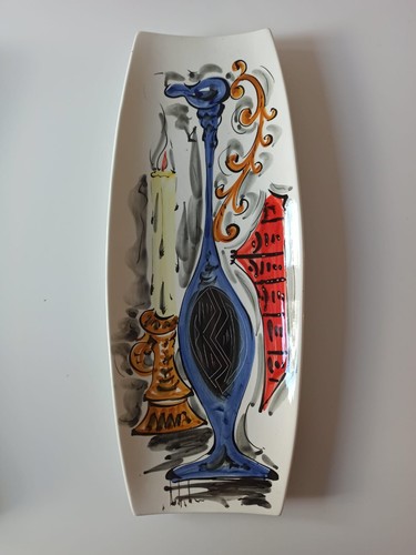 Piatto decorativo ceramica - decorativo, in
