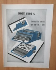 OLIVETTI STUDIO 42 PUBBLICITÀ