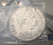 5 LIRE Argento 1879 REGNO D’ITALIA UMBERTO Zecca DI ROMA