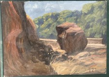 PAESAGGIO ROMANO olio su