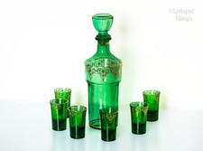 Set Decanter Vetro Verde