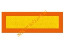 KIT 2 PANNELLI POSTERIORI RIFLETTENTI RIGIDI RIMORCHIO AUTOCARRO CAMION OMOLOG.