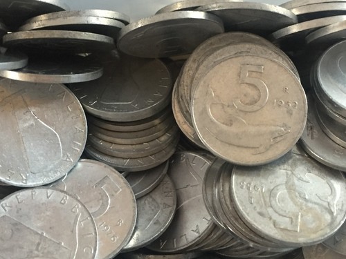 Lotto monete 5 lire - monete,
