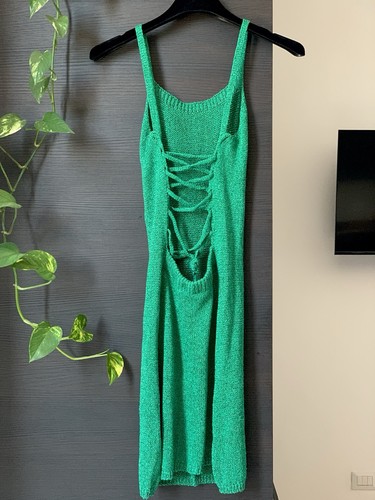 Pinko mini green dress - mini, vestito