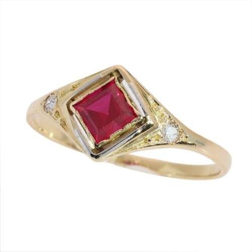 Anello vintage oro kt - anello, 18