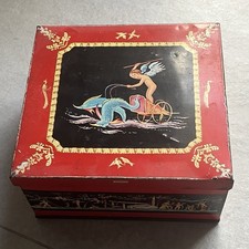 Scatola di latta per biscotti-Huntley & Palmers-"Dolphins"Anno 1960-