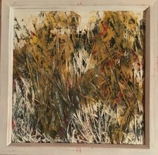 Quadro “Natura 2 “dipinto a olio su tela 40 x 40 cm con cornice