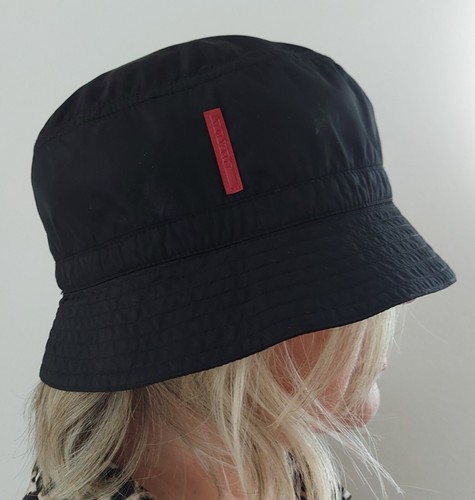 Cappello bucket nylon nero - bucket,