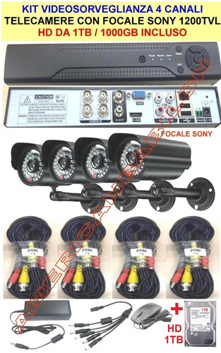 Kit videosorveglianza - kit, 4