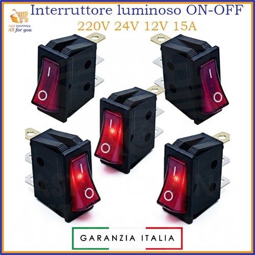 Interruttore luminoso da - 5x,