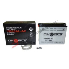 BATTERIA PER MOTO 12V OKYAMI OB16AL-A2 YB16AL-A2 DUCATI MONSTER 400/750