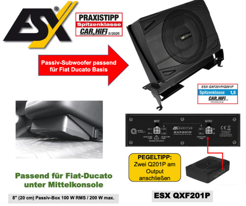 Subwoofer esx qxf201p - esx,