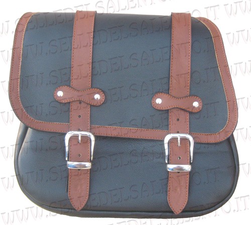 Mono borsa pelle bicolore - mono, h