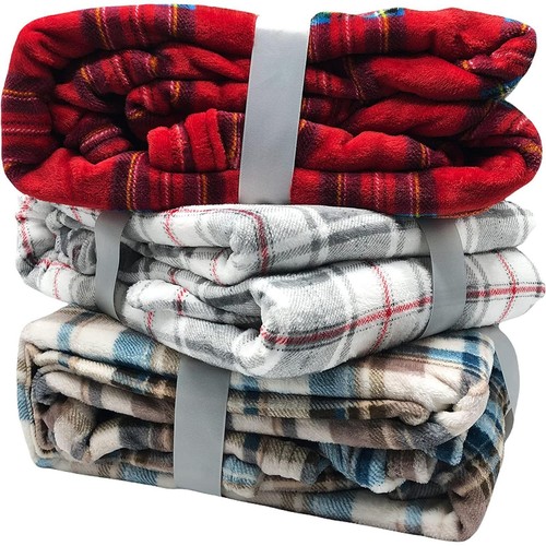 Plaid coperta pile scozzese - plaid,