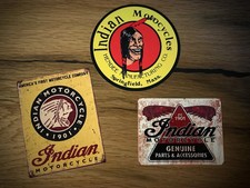 3 adesivi indiani moto d'epoca
