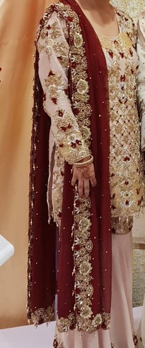 Sharara oro rosso abito da - oro, e