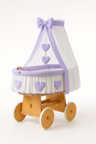 Culla vimini amelia con - vimini,