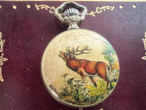 Orologio tasca alce dipinto - alce,