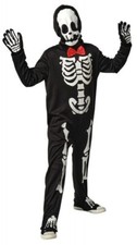 Costume scheletro fluorescente