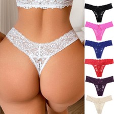 Lotto 7 confezioni mutandine donna sexy perizoma perizoma pizzo intimo intimo