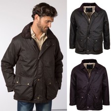 Giacca uomo cerata cappotto cotone cerato per uomo passeggio tiro British Made Rydale