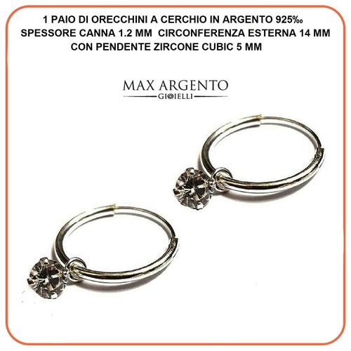 Orecchini cerchietto con - cerchietto,