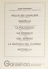 Spartiti Album Fisarmonica con Organico Sax MIb - Clarino SIb - Clarinetto in DO