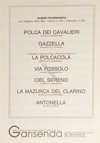 Spartiti album fisarmonica - album,