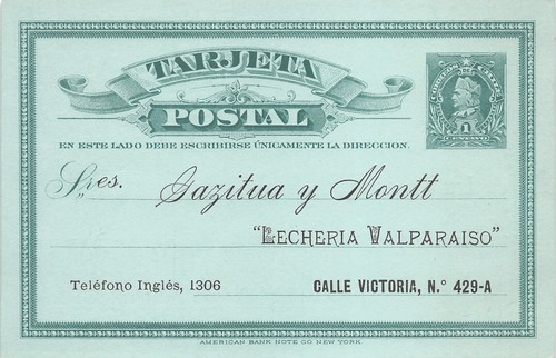 Cile cancelleria postale - cile, 1
