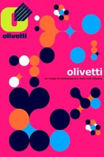 Poster Manifesto Locandina Pubblicità Ufficio Olivetti Stampa Vintage 32x47 Cm.